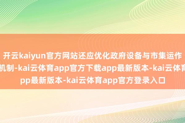 开云kaiyun官方网站还应优化政府设备与市集运作相勾引的风险摊派机制-kai云体育app官方下载app最新版本-kai云体育app官方登录入口
