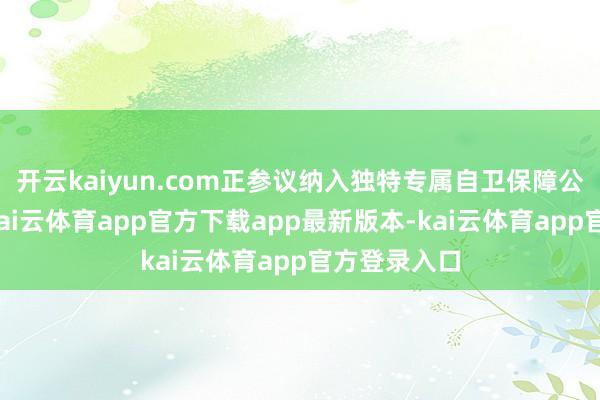 开云kaiyun.com正参议纳入独特专属自卫保障公司的架构-kai云体育app官方下载app最新版本-kai云体育app官方登录入口